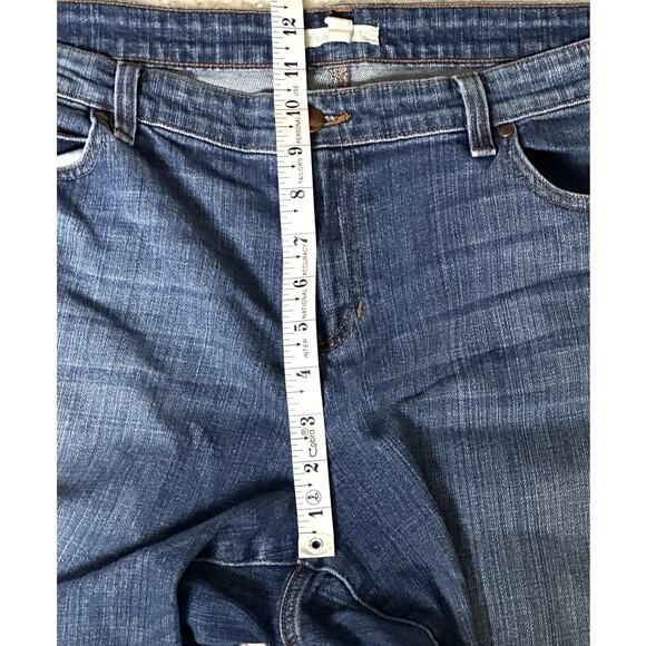 Eileen Fisher Women Sz 16 Denim Straight Leg Blue Jeans Medium Wash Casual Fall - Picture 6 of 9